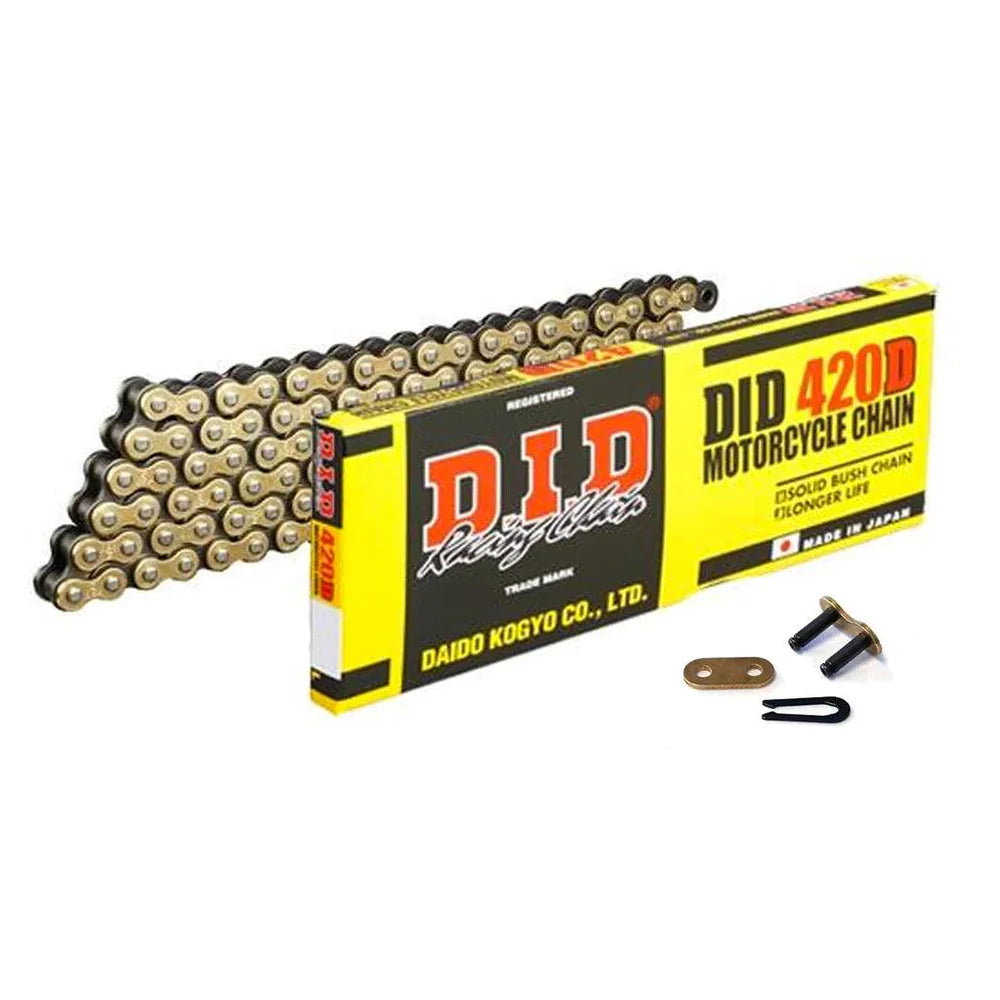 DID 420 GOLD & BLACK CHAIN