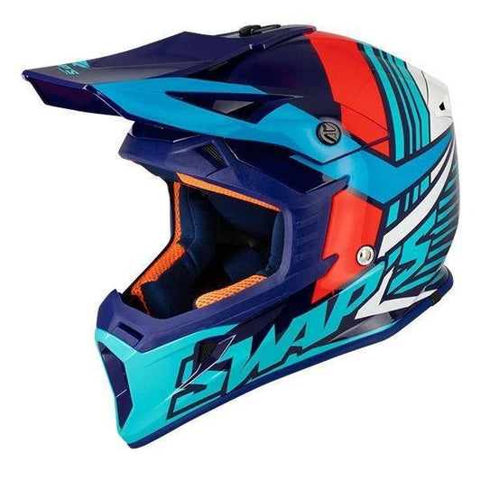 SWAPS MOTOCROSS HELMET - ROGUE BLEU